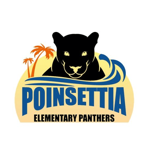 Poinsettia PTA Panther logo